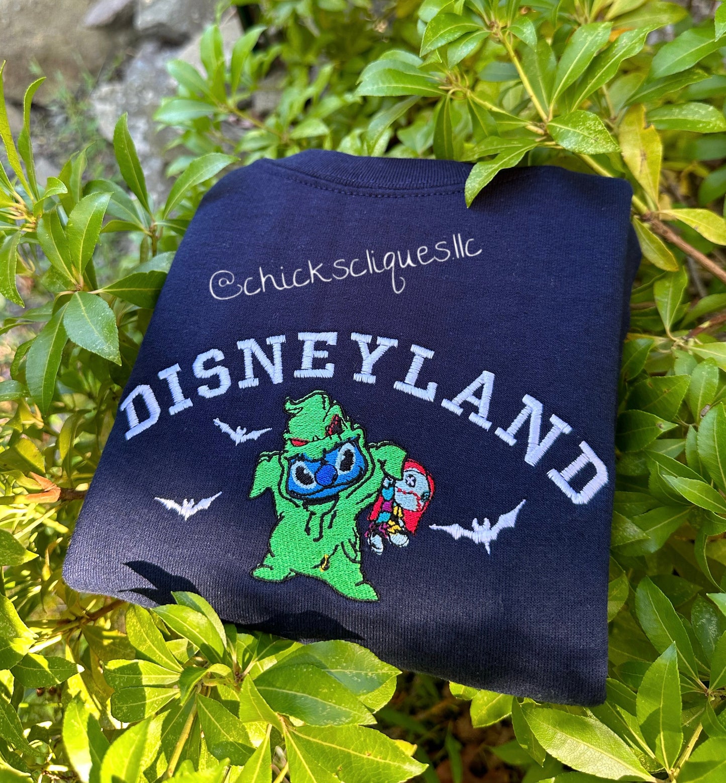 Stitch x Oogie Boogie Embroidery Crewneck Sweatshirt