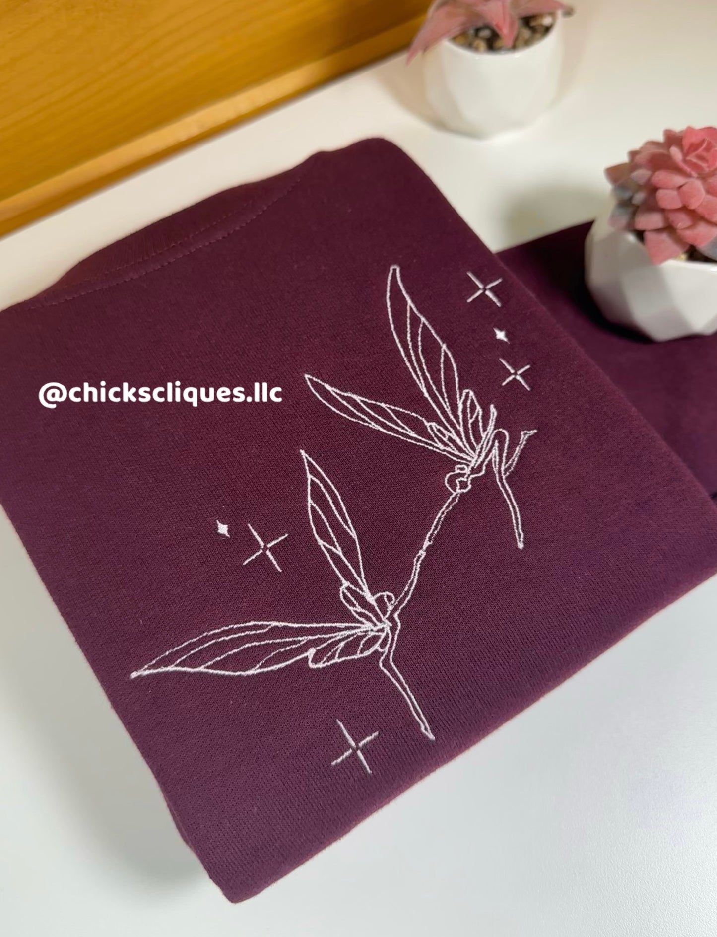 Fairy Customizable Embroidery Crewneck Sweatshirt