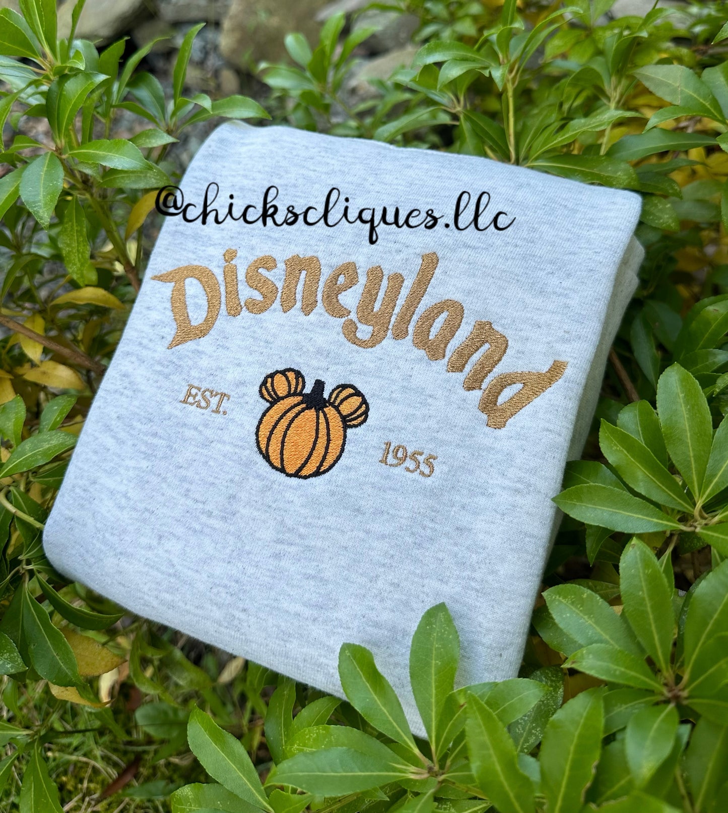 Pumpkin Est. 1955 Halloween Embroidery Crewneck Sweatshirt