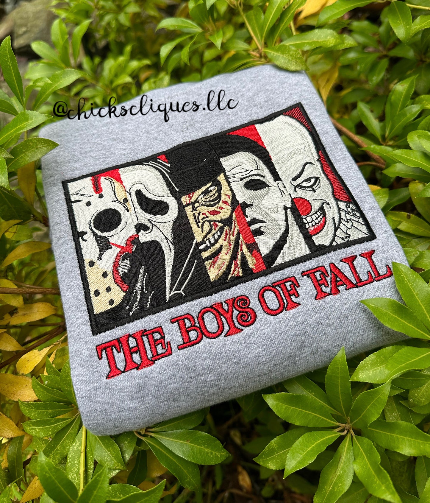 The Boys Of Fall Embroidery Crewneck Sweatshirt
