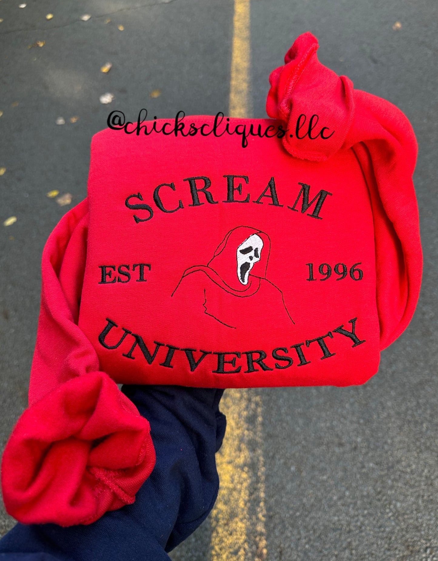 Scream University 8x10 Embroidery Crewneck Sweatshirt