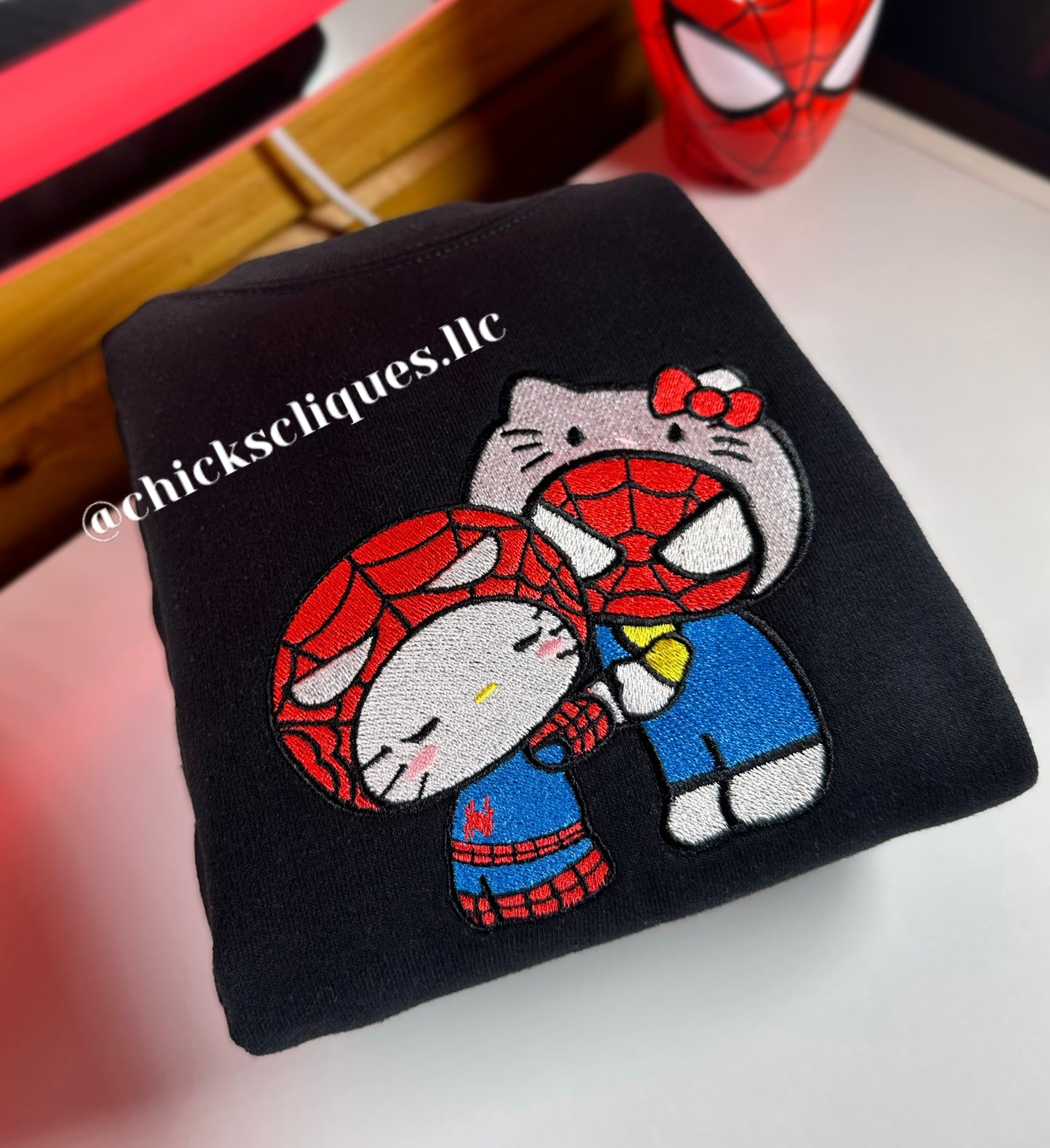 Kitty x Spider Inside Out Embroidery Crewneck Sweatshirt