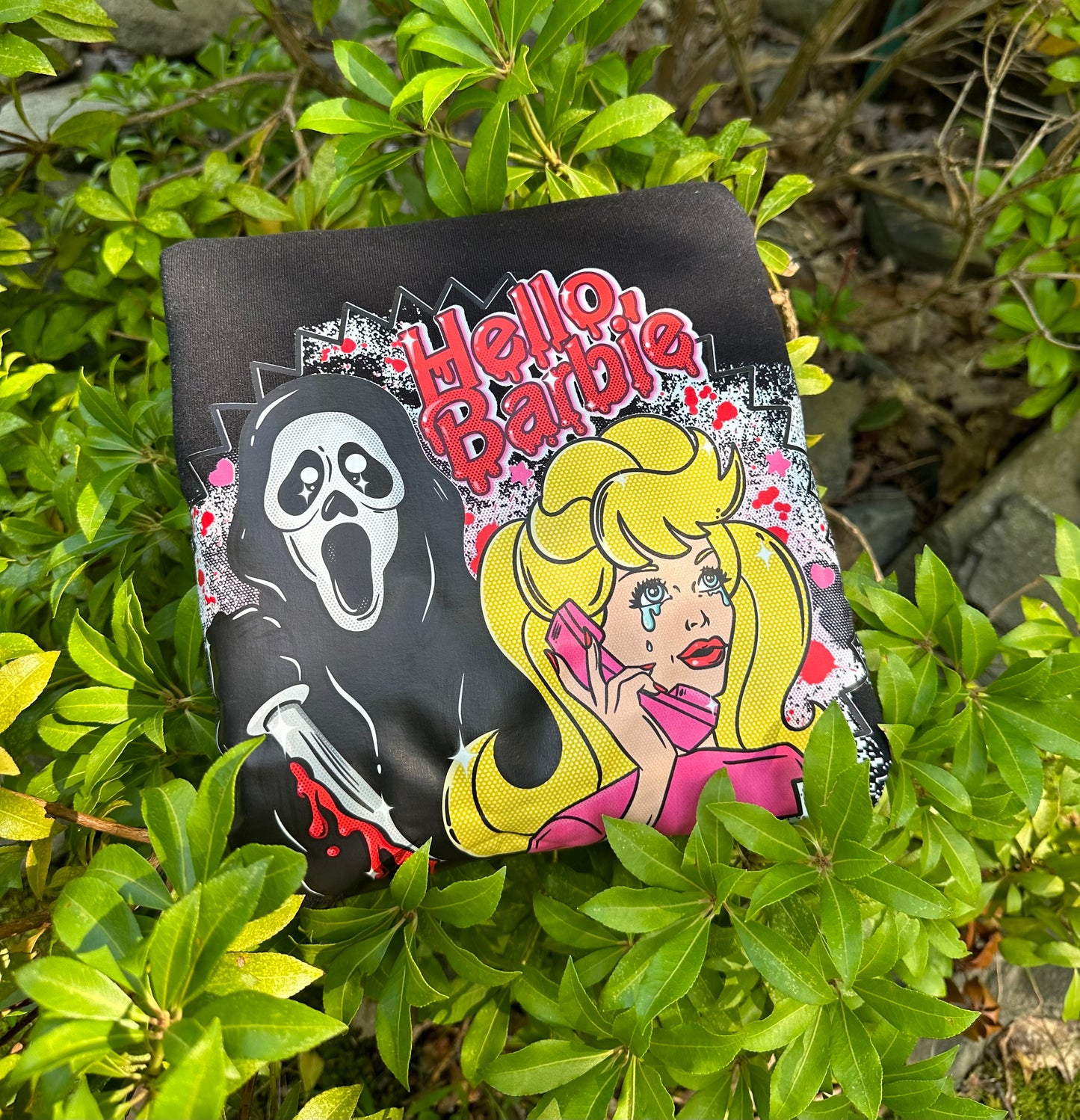 Barbie x Ghost Face y2k Halloween Crewneck Sweatshirt