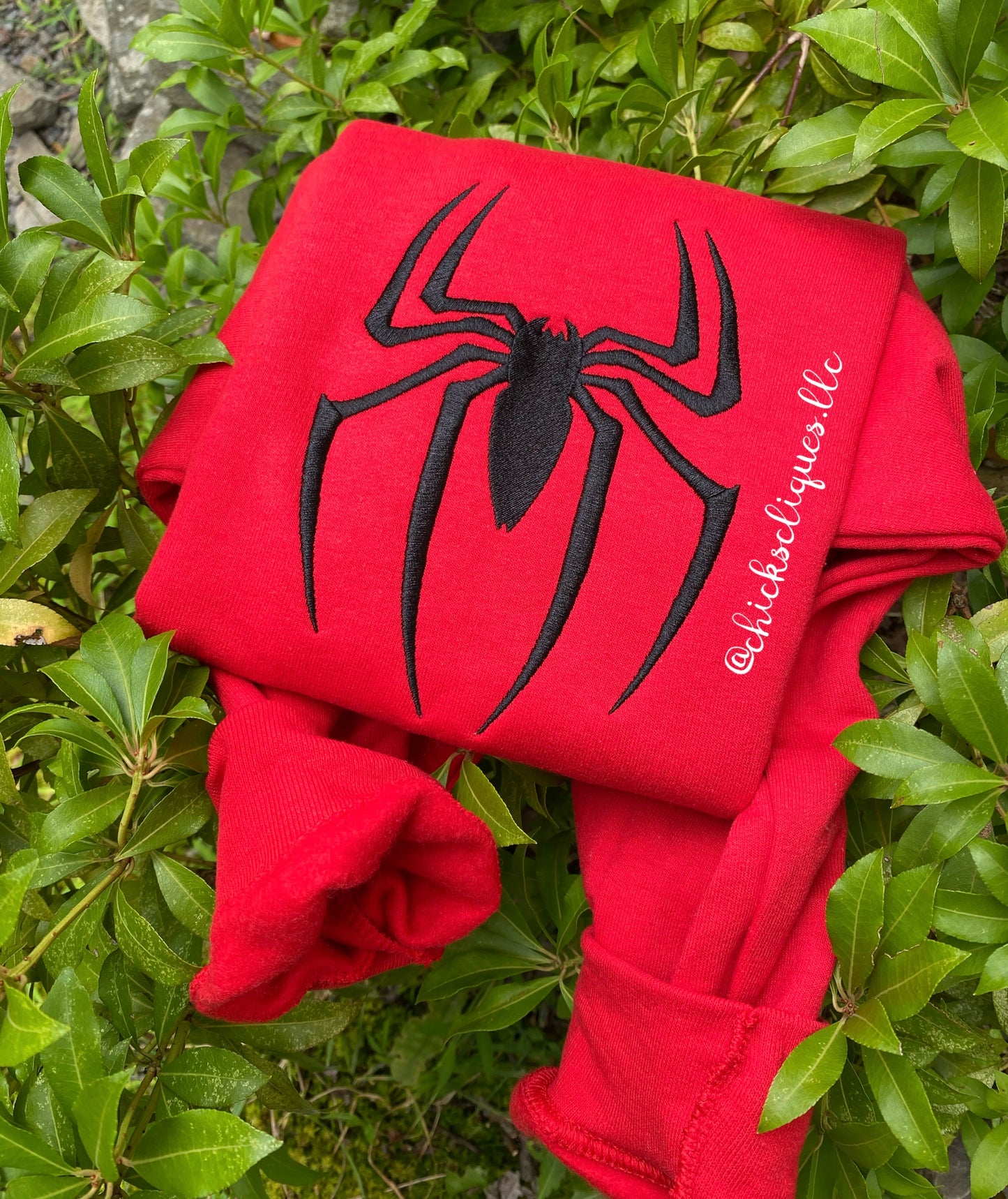 Spider Logo 8x10 Embroidery Crewneck Sweatshirt