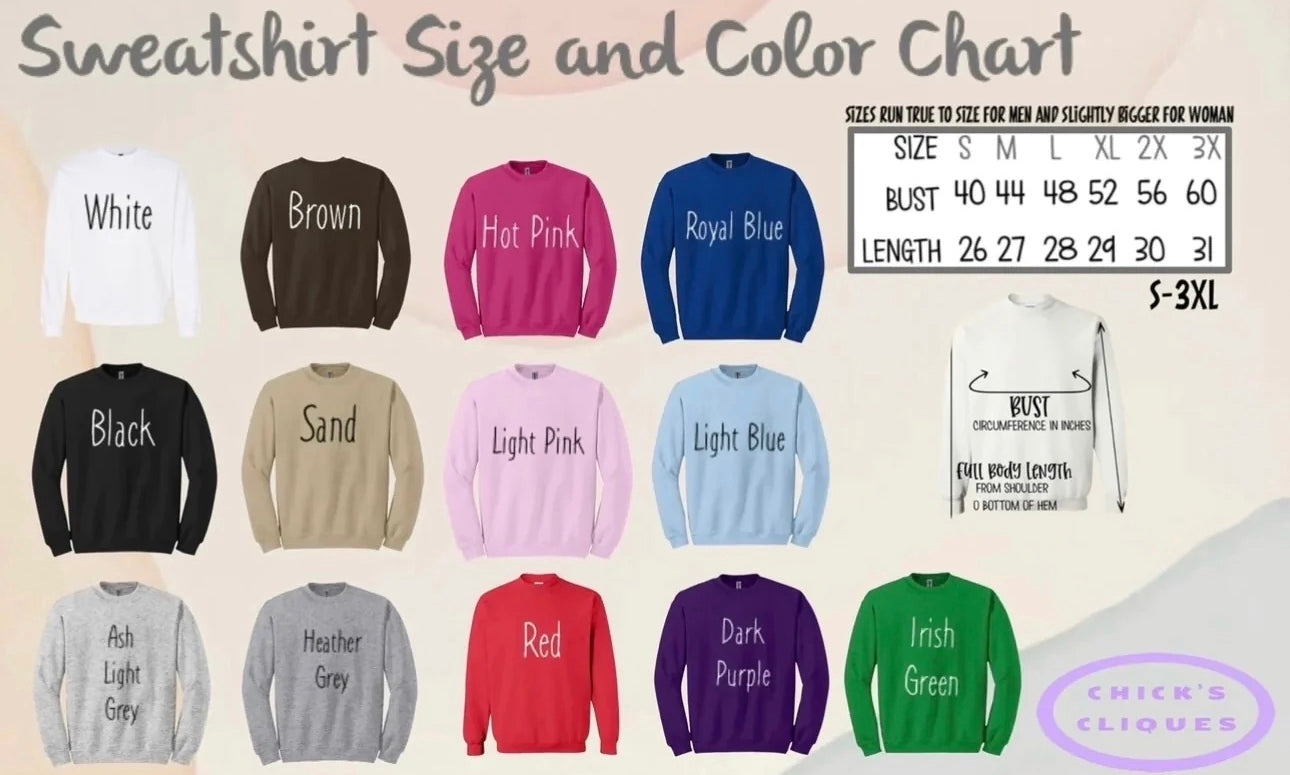 Kitty “One day at a time” Embroidery Crewneck Sweatshirt