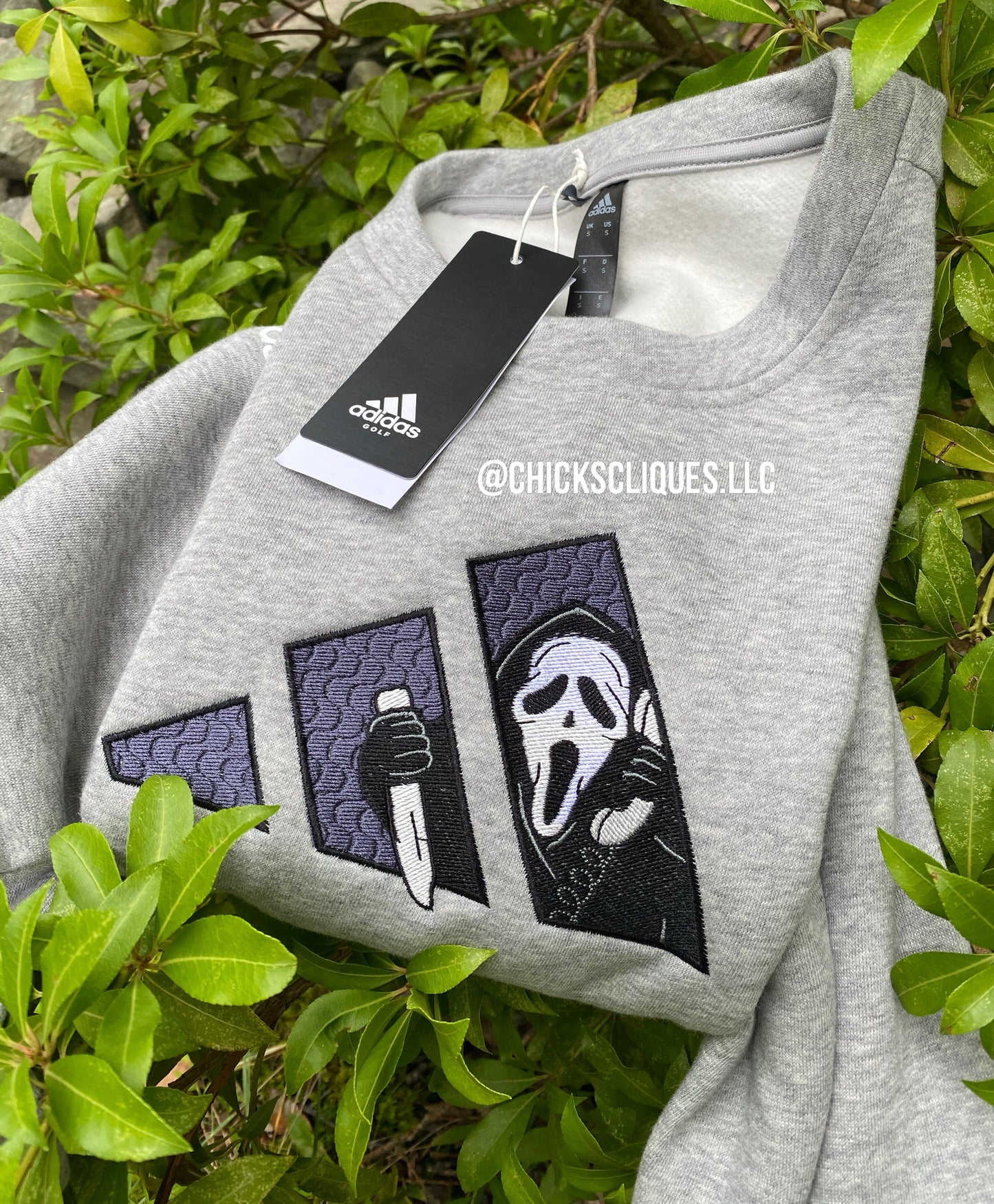 Ghost Face x adidas Embroidery Crewneck Sweatshirt