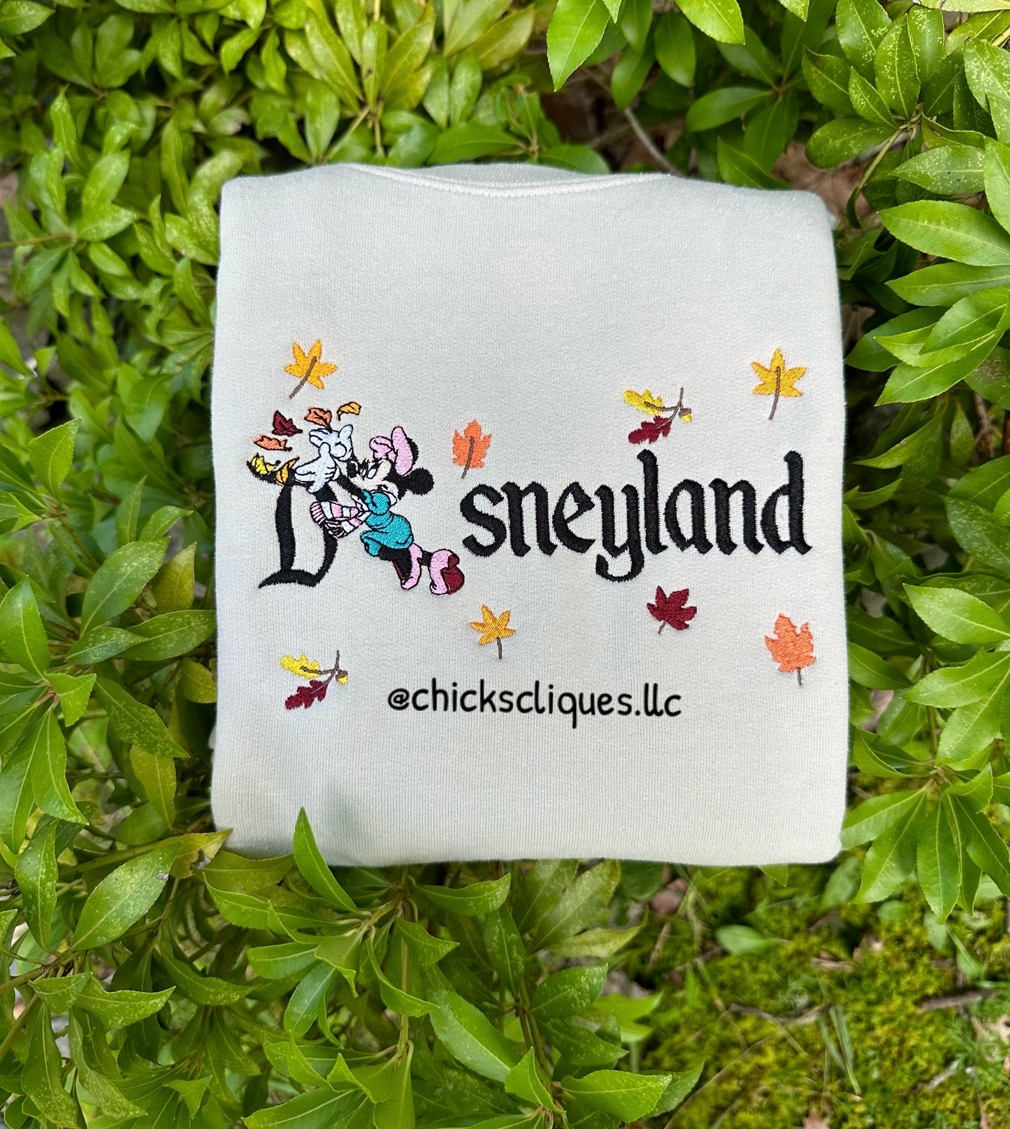 Girl or Boy Mouse Fall Embroidery Crewneck Sweatshirt