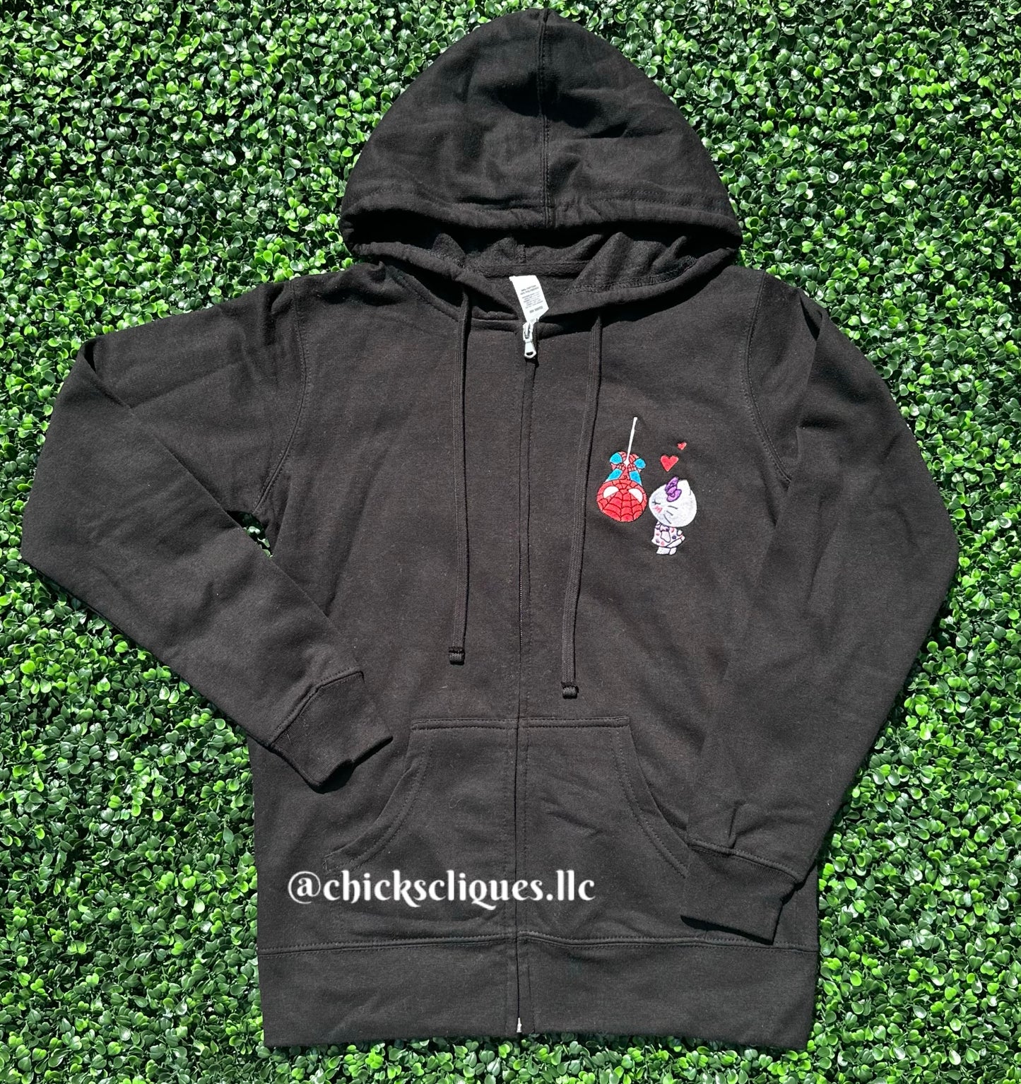 Kitty x Spider Zip Up Hoodie