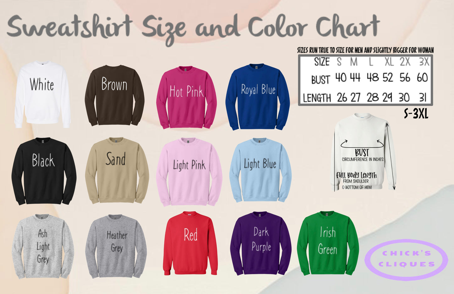 Melody Check Hearts Lover Embroidery Crewneck Sweatshirt