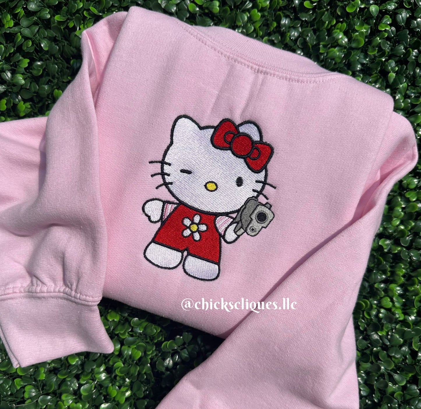 Kitty Shoota Embroidery Crewneck Sweatshirt