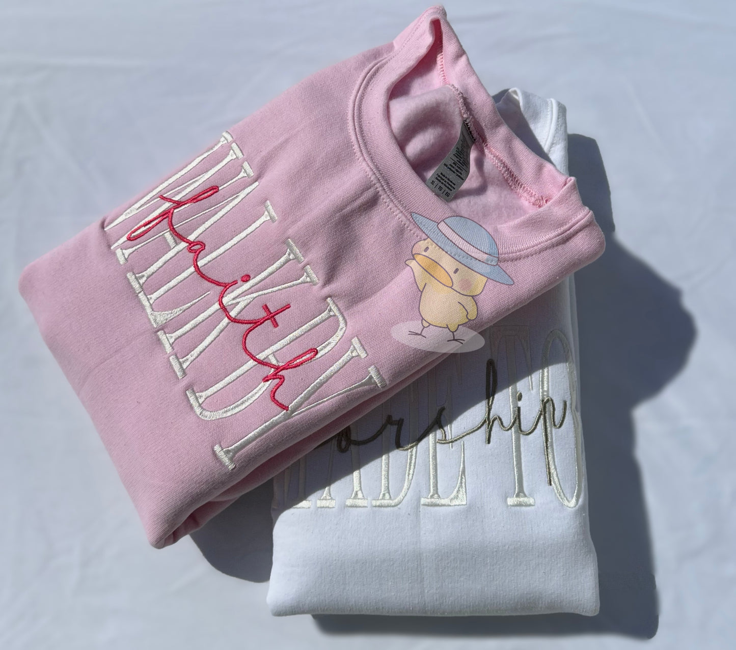 Walk By Faith 8x10 Embroidery Crewneck Sweatshirt