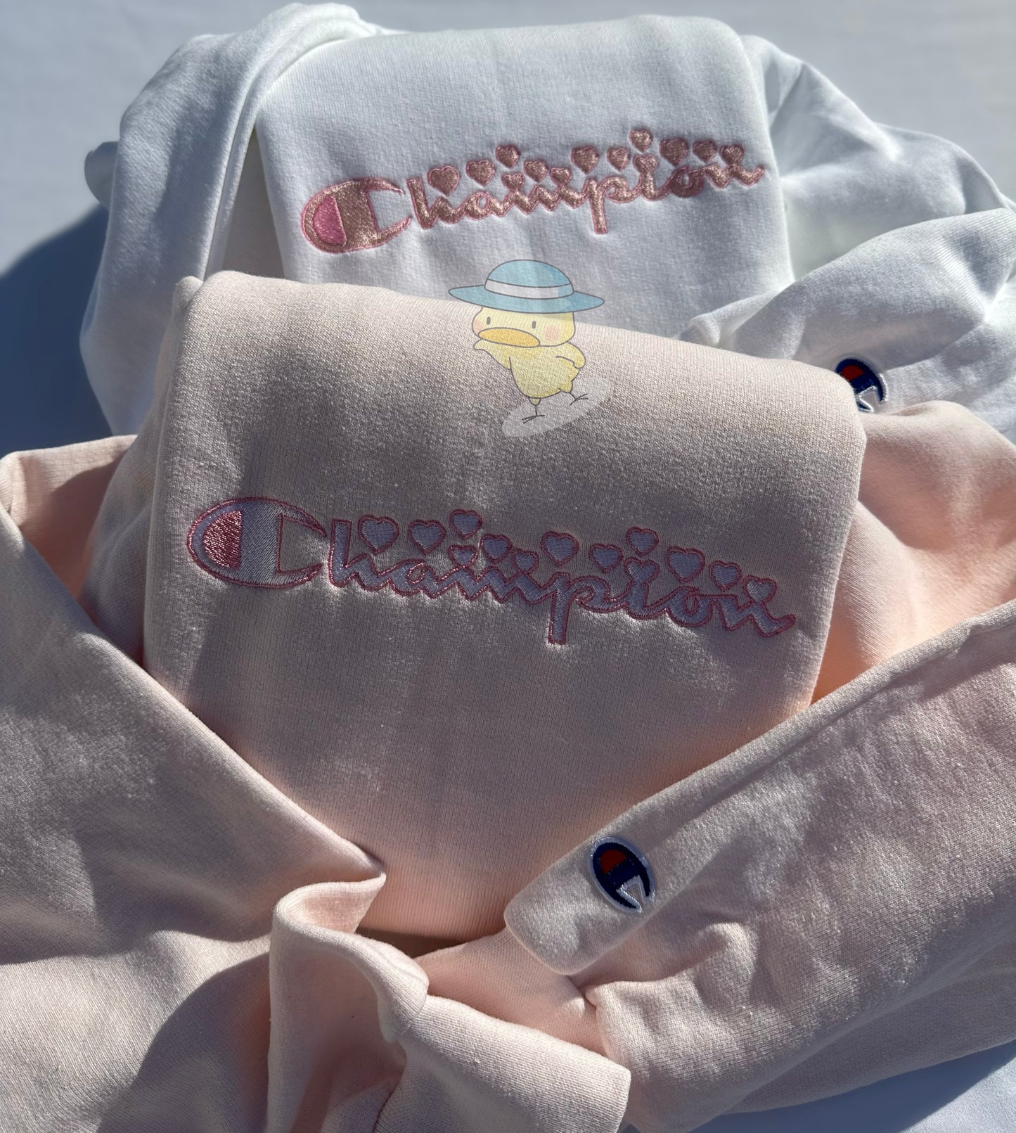 Hearts Champion Embroidery Crewneck Sweatshirt