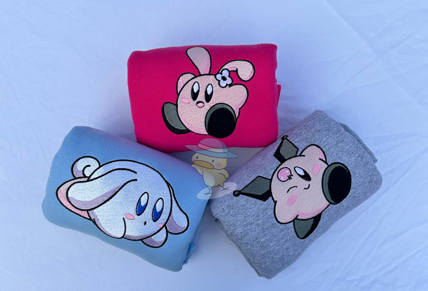 Kirby x Cinnamon Embroidery Crewneck Sweatshirt