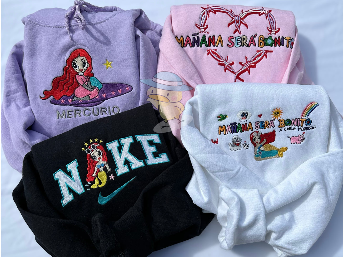 Karol G Mañana Será Bonito Embroidery Crewneck Sweatshirt
