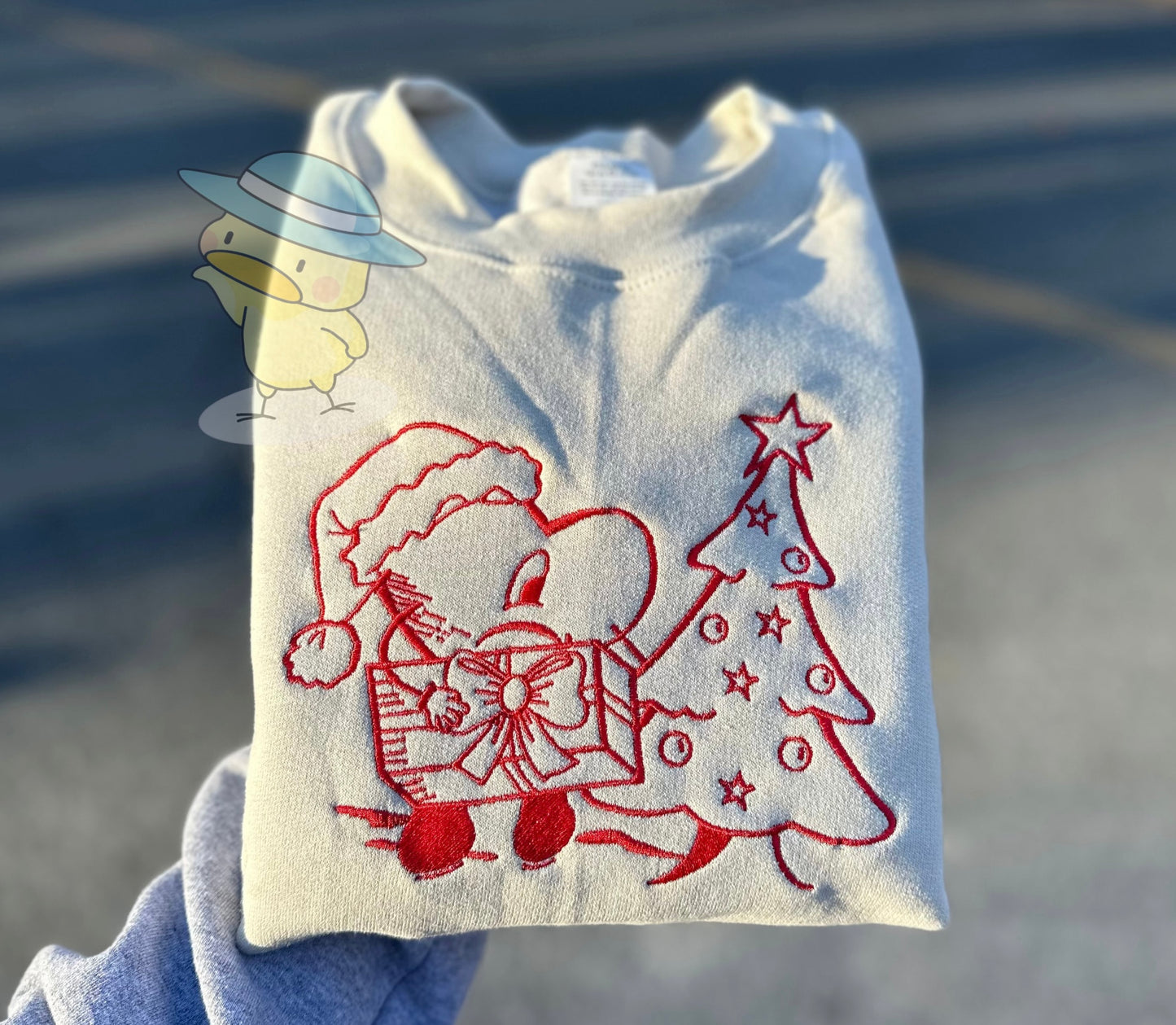 Bad Bunny Navidad 8x10 Embroidery Crewneck Sweatshirt