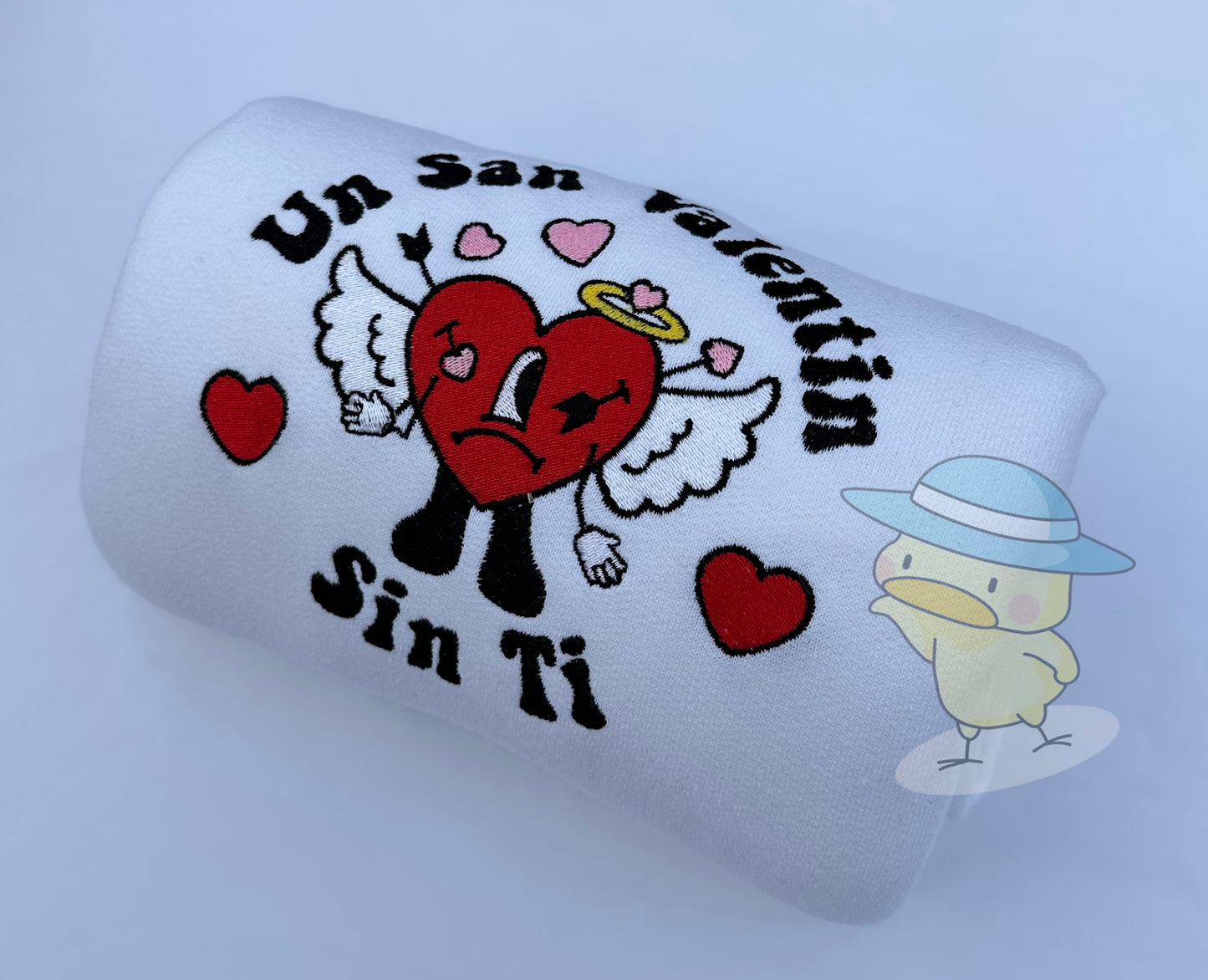 Bad Bunny Un San Valentin Sin Ti Embroidery Crewneck Sweatshirt