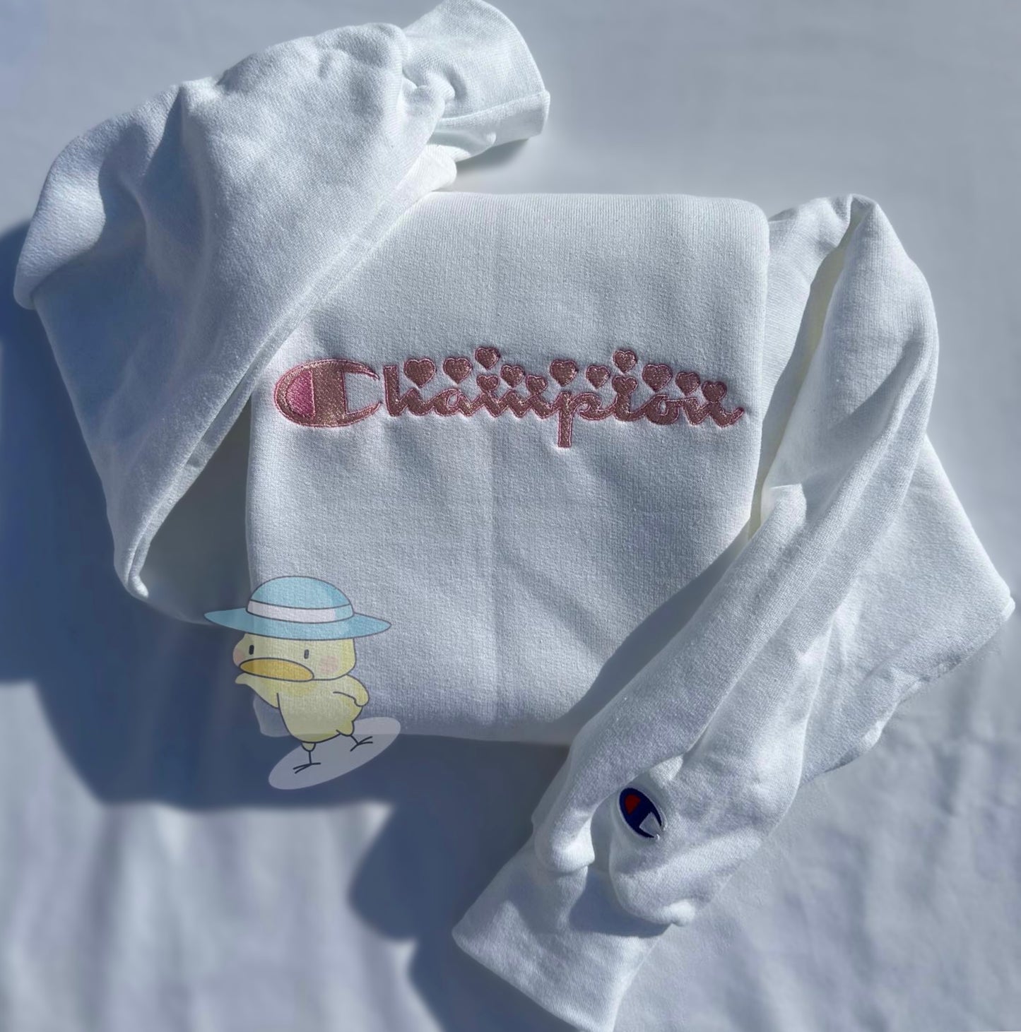 Hearts Champion Embroidery Crewneck Sweatshirt