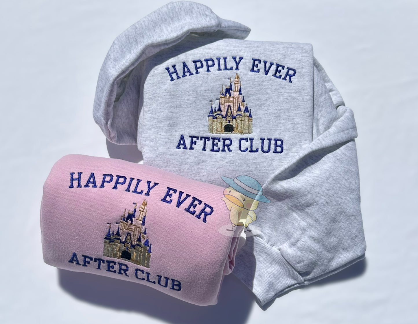 Happily Ever After Club Embroidery Crewneck Sweatshirt