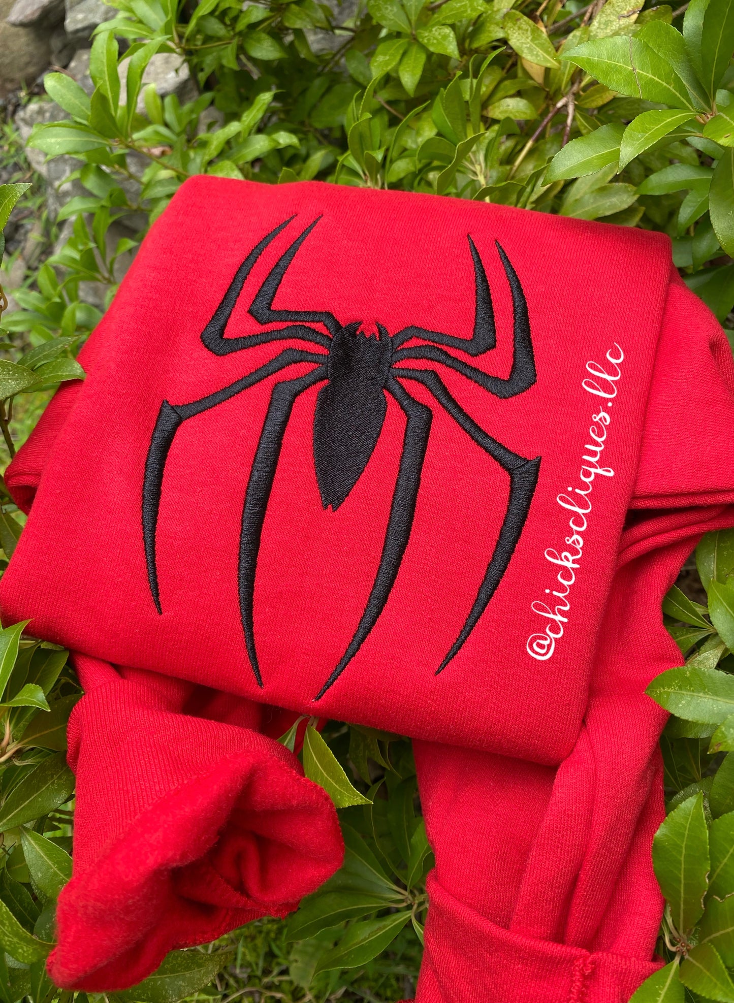 Spider Logo 8x10 Embroidery Crewneck Sweatshirt