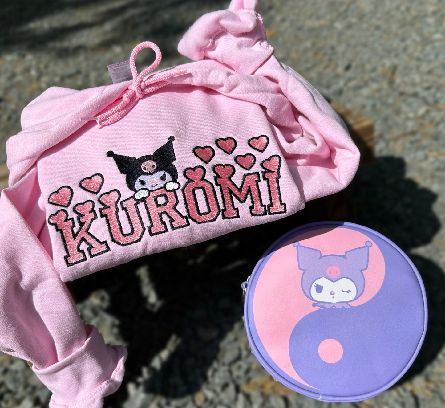 Kuromi Hearts 8x10 Embroidery Crewneck Sweatshirt