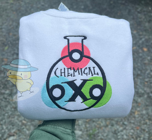 PPGs Chemical X 8x10 Embroidery Crewneck Sweatshirt