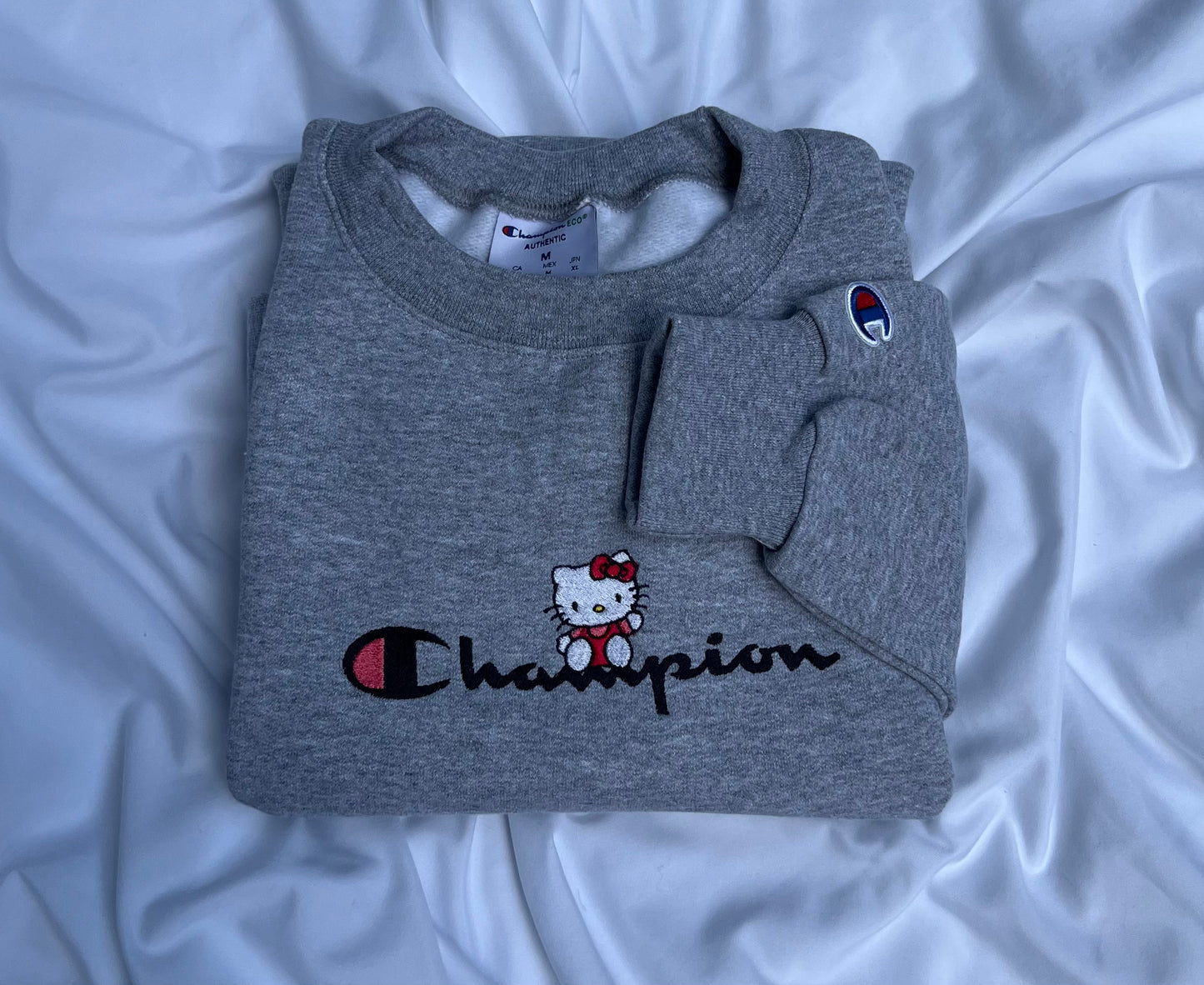 Kitty x Champion Embroidery Crewneck Sweatshirt